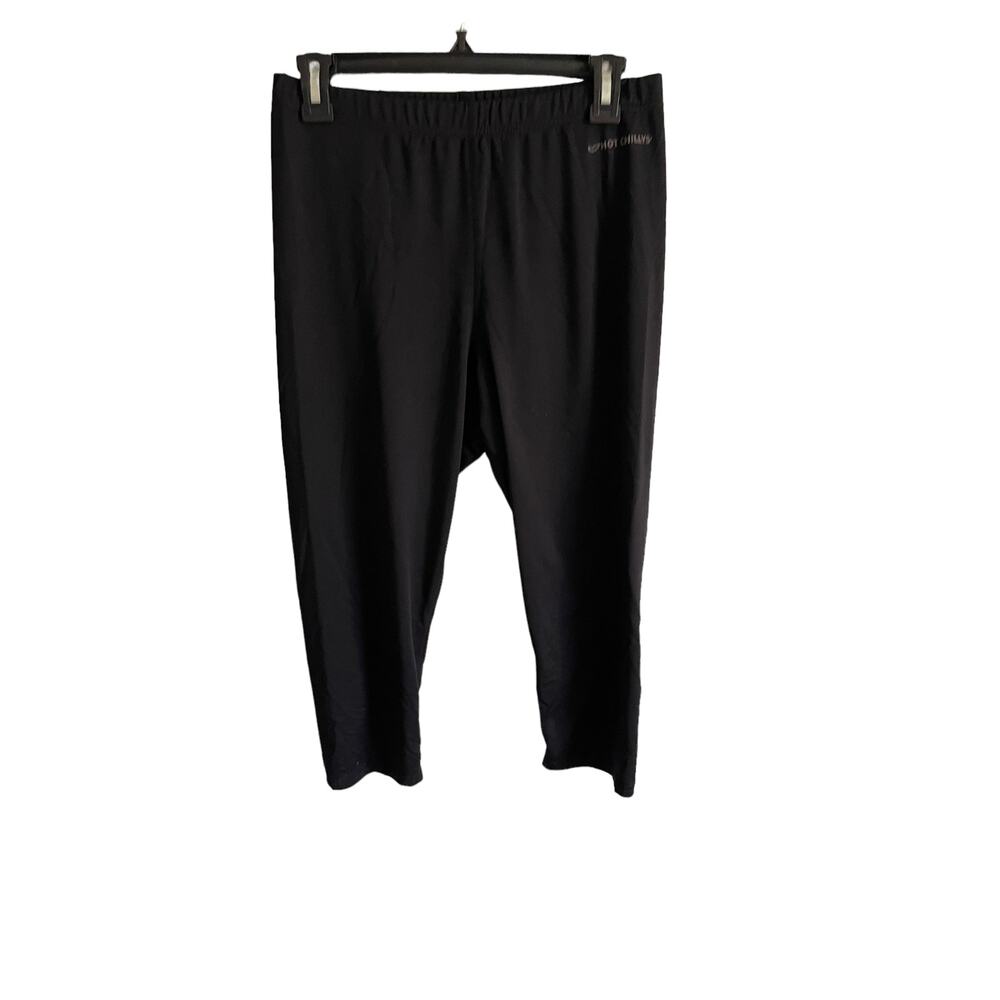 Hot Chillys Women's Size Large Black Cropped Activewear‎ Leggings